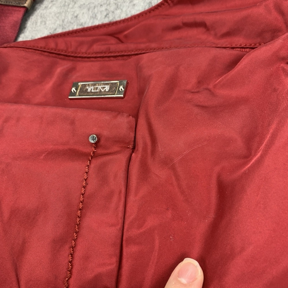 TUMI Voyageur Sumatra Crossbody Travel Bag Burgundy Red - Picture 4 of 16